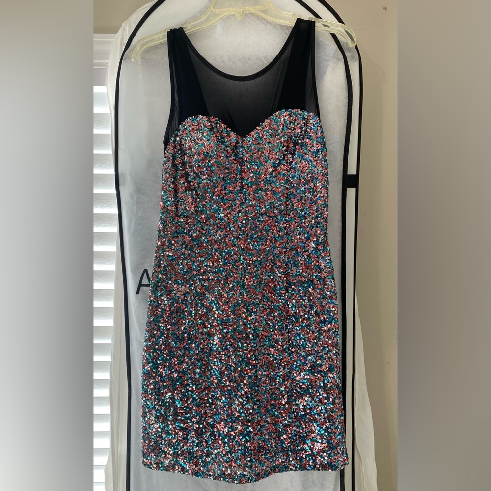 Rainbow Sequin Dress